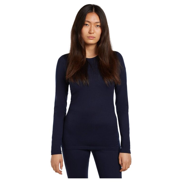 Icebreaker Merino 200 Oasis LS Crew Dame M Blå Undertrøjer
