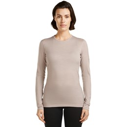 Icebreaker Merino 200 Oasis LS Crew Dame M Pink Undertrøjer