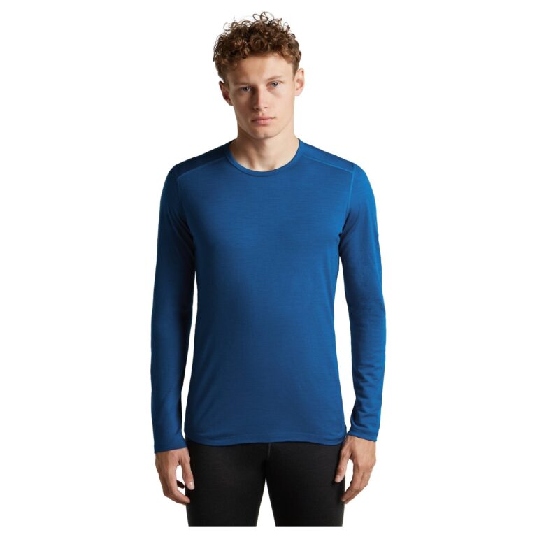 Icebreaker Merino 200 Oasis LS Crew Herre M Blå Undertrøjer