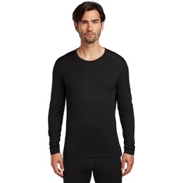 Icebreaker Merino 200 Oasis LS Crew Herre S Sort Undertrøjer