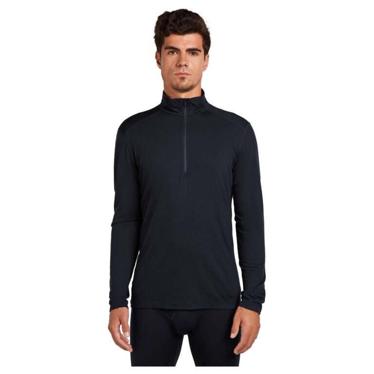 Icebreaker Merino 200 Oasis LS Half Zip Herre M Blå Undertrøjer