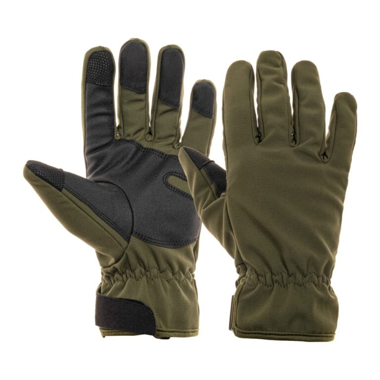 Invader Gear Softshell Sensor Gloves Softshell-handsker - M - Olive Drab
