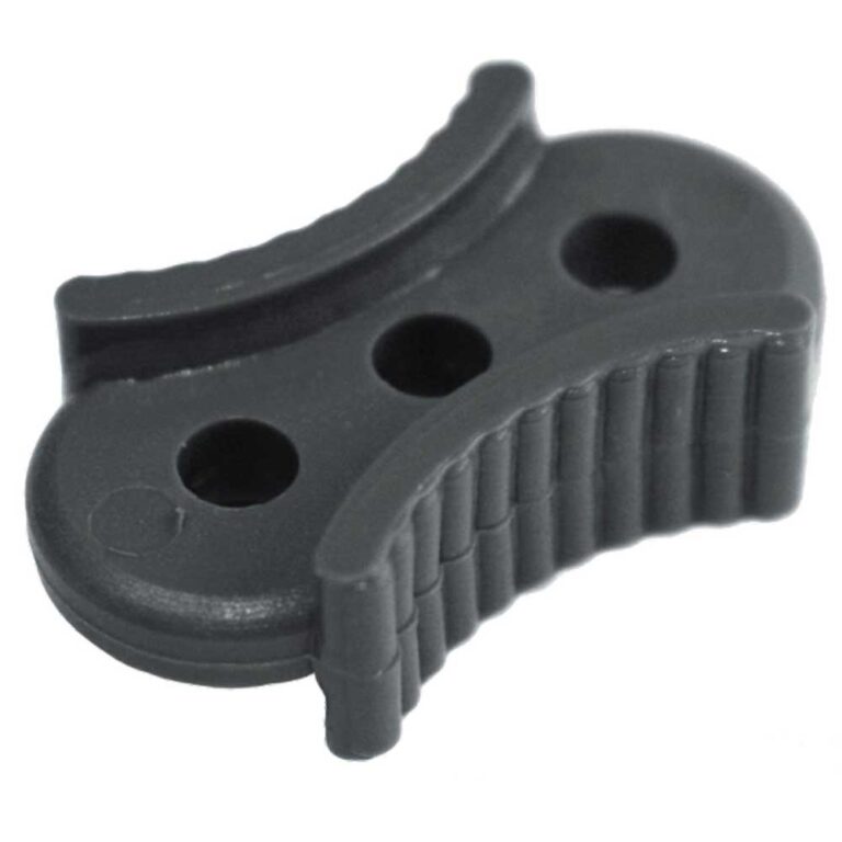 Isabella bardunstrammere Isabella grå plast 3 huller - 5 stk.