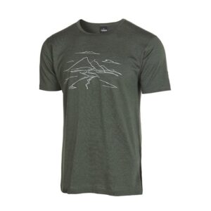 Ivanhoe Agaton Mountain T-Shirt 100% uld, rifle Grøn-2XL - T-Shirt, Polo-shirt