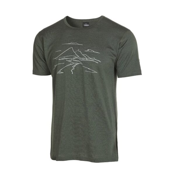 Ivanhoe Agaton Mountain T-Shirt 100% uld, rifle Grøn-2XL - T-Shirt, Polo-shirt