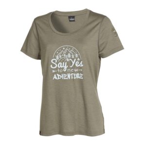Ivanhoe Meja T-Shirt Dame 100% uld, lichen Grøn-36 - T-Shirts