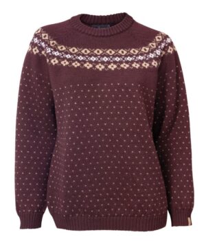Ivanhoe Of Sweden Sire Dame Sweater Ruby Wine 38