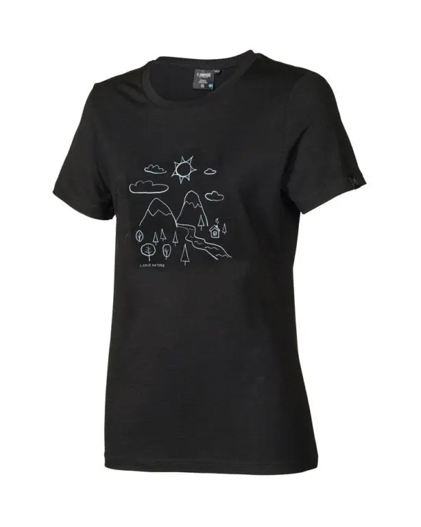 Ivanhoe UW Cilla Outdoor dame T-shirt Black 46