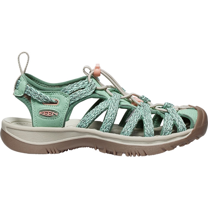 Keen Whisper Sandal W, granite green/peach parfait-37 - Keen sandaler