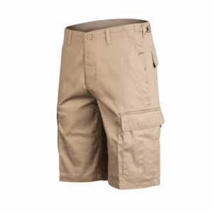 Khaki Cargo shorts med store lommer - Mil-Tec - L - Khaki