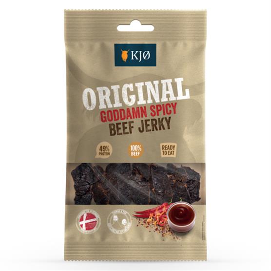 Kjø Original Goddamn Spicy Beef Jerky, 25g