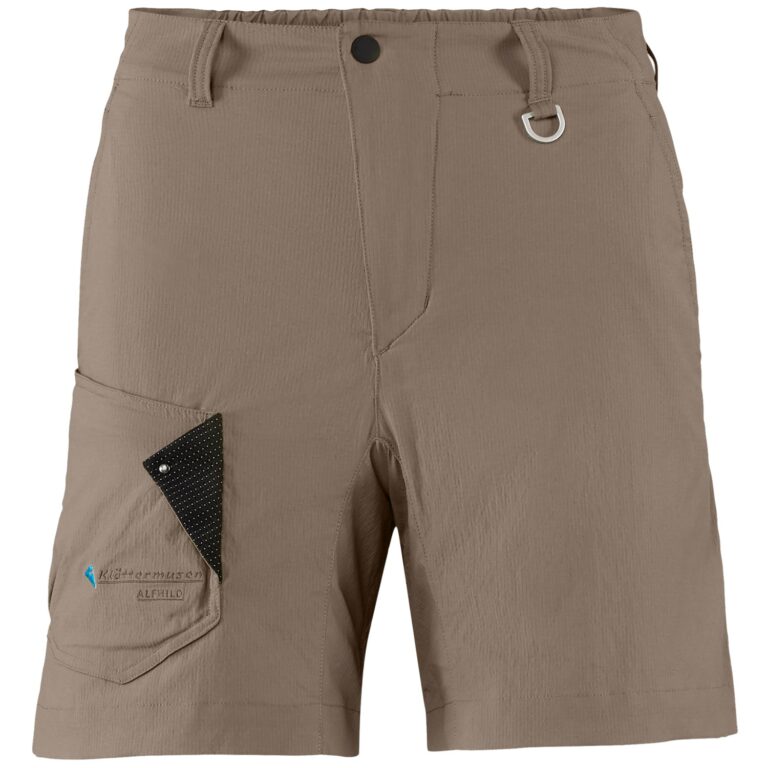 Klättermusen Alfhild Shorts Dame L Beige/Brun Outdoor shorts