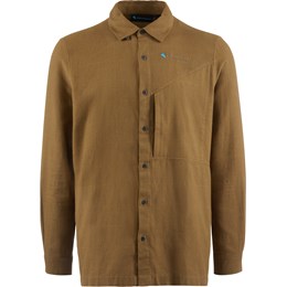Klättermusen Helheim LS Shirt Herre S Brun Skjorter