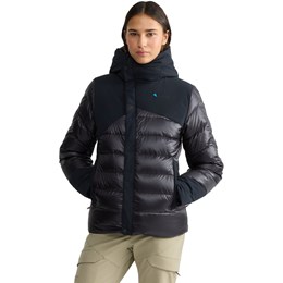 Klättermusen Rå Hood Jacket Dame L Grå/Sort Dunjakker