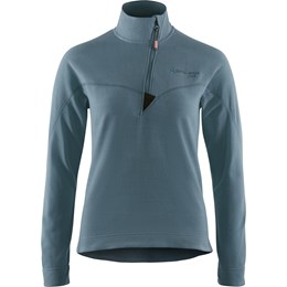 Klättermusen Sigyn Half Zip Sweater Dame XL Blå Fleece