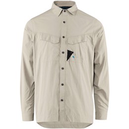 Klättermusen Syn LS Shirt Herre M Beige Skjorter
