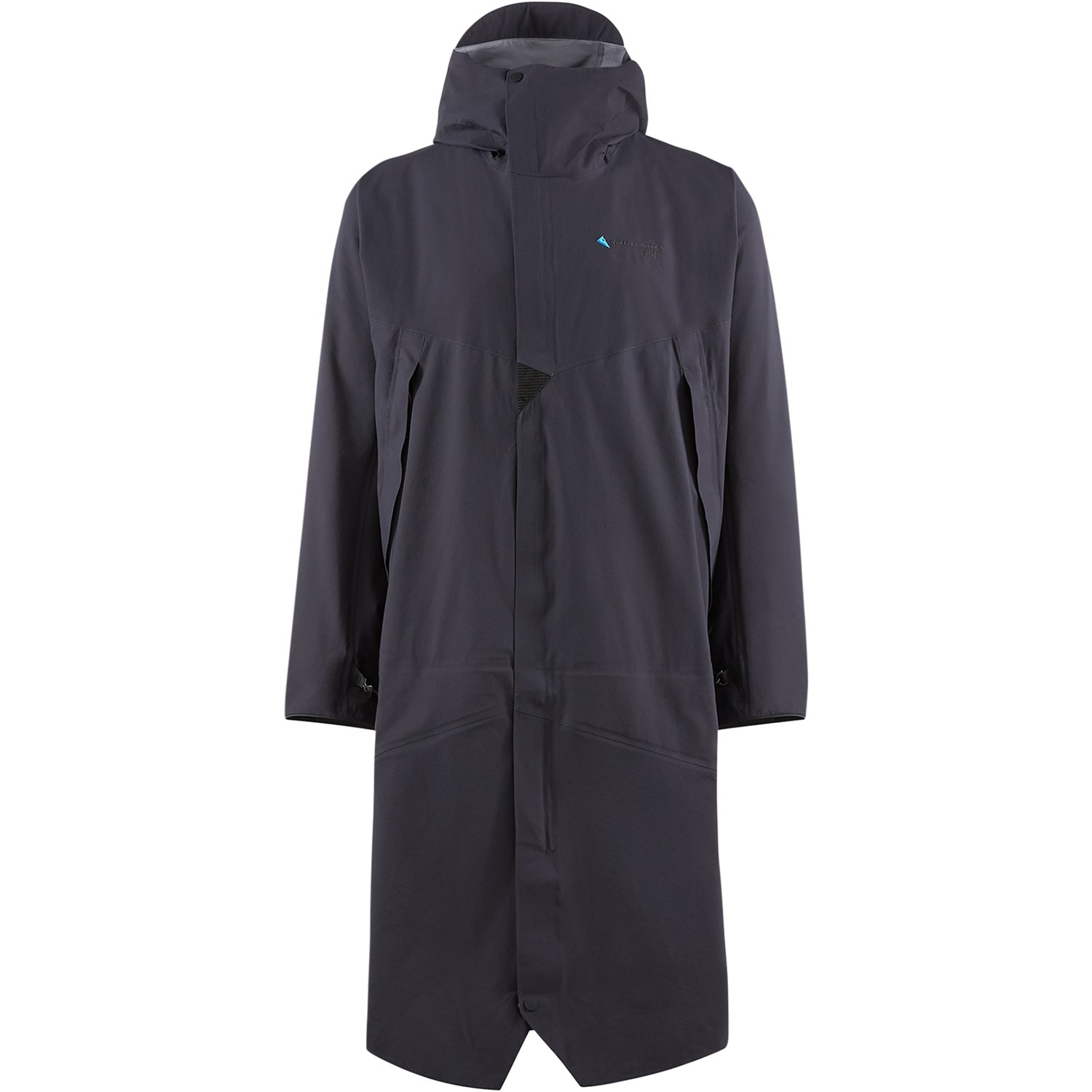 Klättermusen Syr Hood Parka Unisex XS Grå/Sort Skaljakker