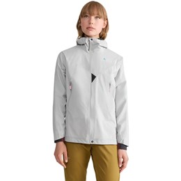 Klättermusen Vingtor Hood Jacket Dame S Hvid/Grå Skaljakker