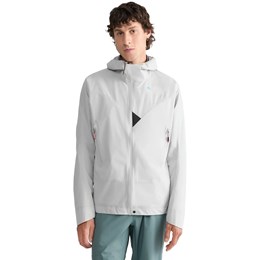 Klättermusen Vingtor Hood Jacket Herre M Hvid/Grå Skaljakker