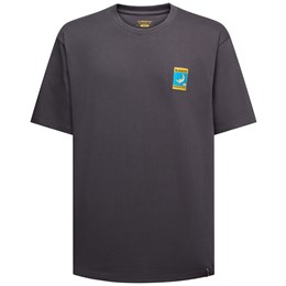 La Sportiva Moon Patch T-Shirt Herre M Grå/Sort Korte ærmer