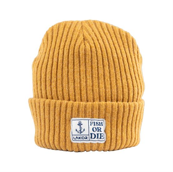 Lakor Fish or Die Beanie, Yellow