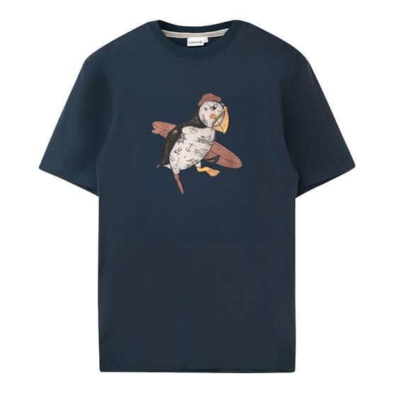 Lakor Mens Sea Parrot Surf T-Shirt, Blueberry