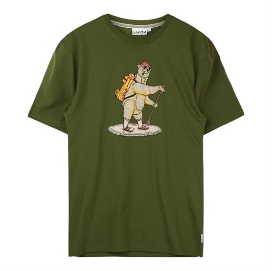 Lakor Mens WASSUP T-Shirt, Riffle Green