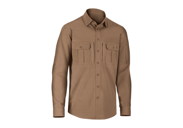 Langærmet skjorte | PICEA SHIRT LS - Khaki - CLAWGEAR - XS