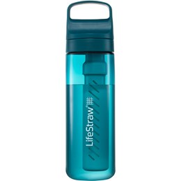 LifeStraw Go 0.65 ltr Drikkeflaske med Vandrensning Blå Drikkeflasker