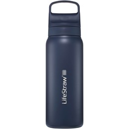 LifeStraw Go 0.7 ltr Stålflaske med Vandrensning Blå Drikkeflasker