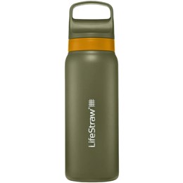 LifeStraw Go 0.7 ltr Stålflaske med Vandrensning Grøn Drikkeflasker