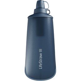 LifeStraw Peak Squeeze 1 ltr Foldbar Drikkeflaske med Vandrensningsfilter Blå Vandrensning