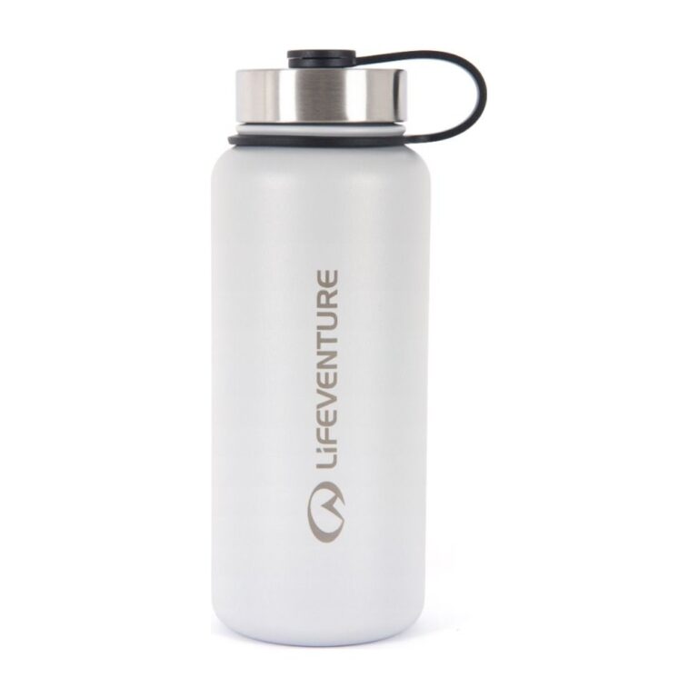 Lifeventure Stainless Steel Flask 1000ml Termoflaske - Light Grey
