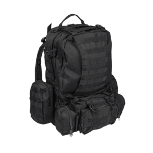 Lille sort vandrerygsæk 36L - Black Defense Pack Assembly - Mil-Tec