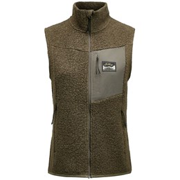 Lundhags Flok Wool Pile Vest Dame L Grøn Veste