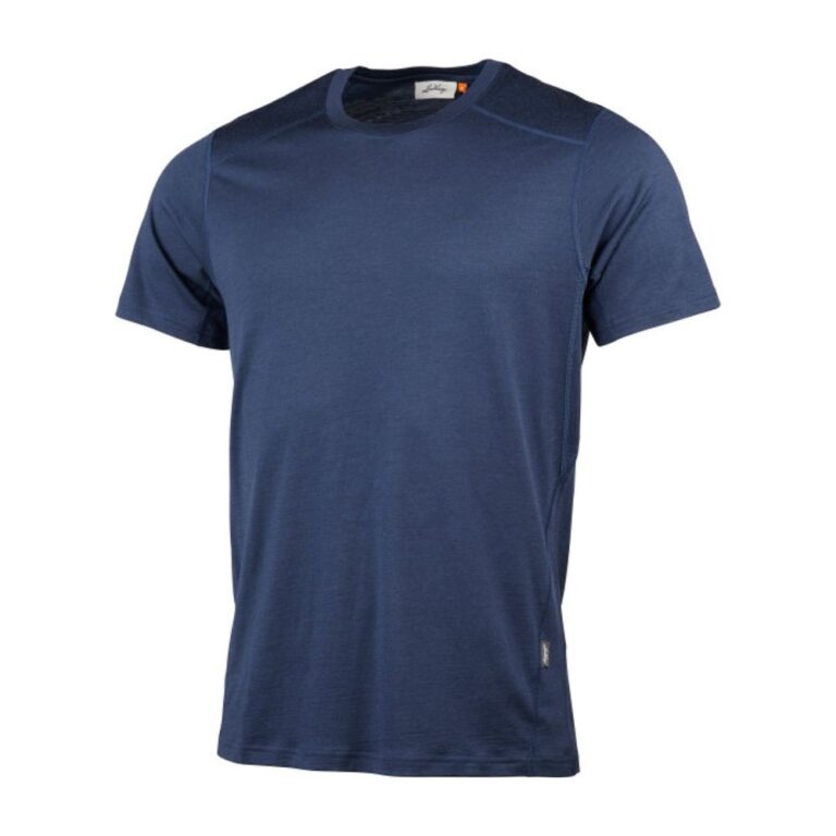 Lundhags Gimmer Merino Lt Ms Tee Merino t-shirt herre - S - Deep Blue