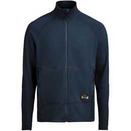 Lundhags Tived Merino Full Zip Herre M Blå Fleece
