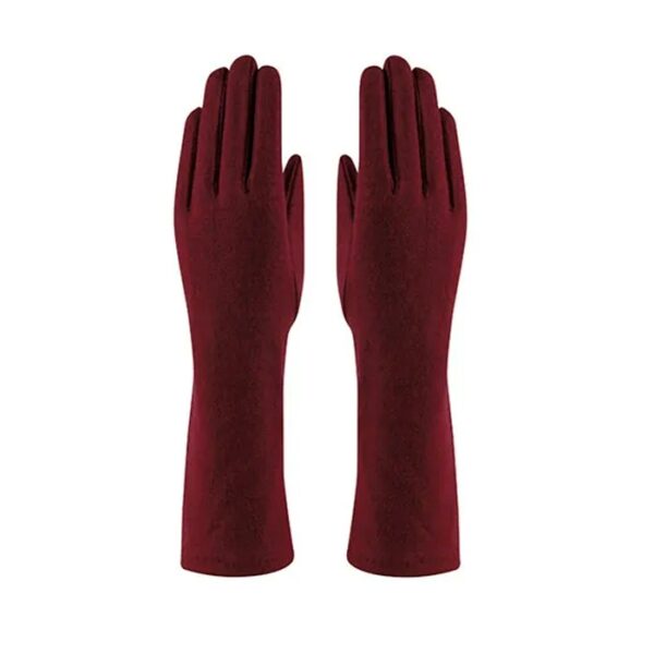 MJM Diana Long uldhandsker, burgundy - Handsker