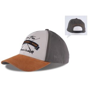 MJM Eat Sleep Fish cap UPF 50+, Grøn - Baseball cap, kasket