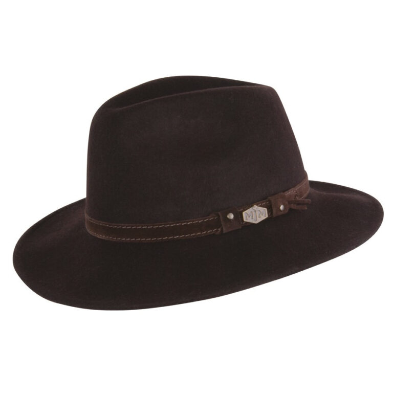 MJM Levi Woolfelt Crush Hat Brown L