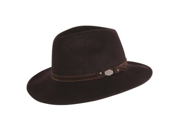 MJM Levi Woolfelt Crush Hat Brown S