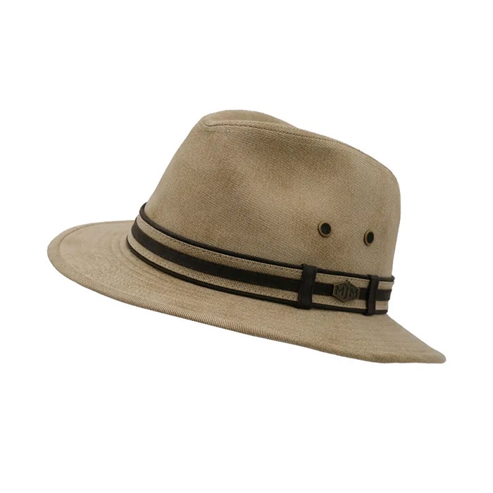 MJM Outdoor 10241 Cotton Mix hat, beige "plettet"-M - Hat