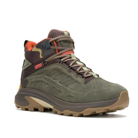 Merrell Mens Moab Speed 2 LTR Mid WP, Olive