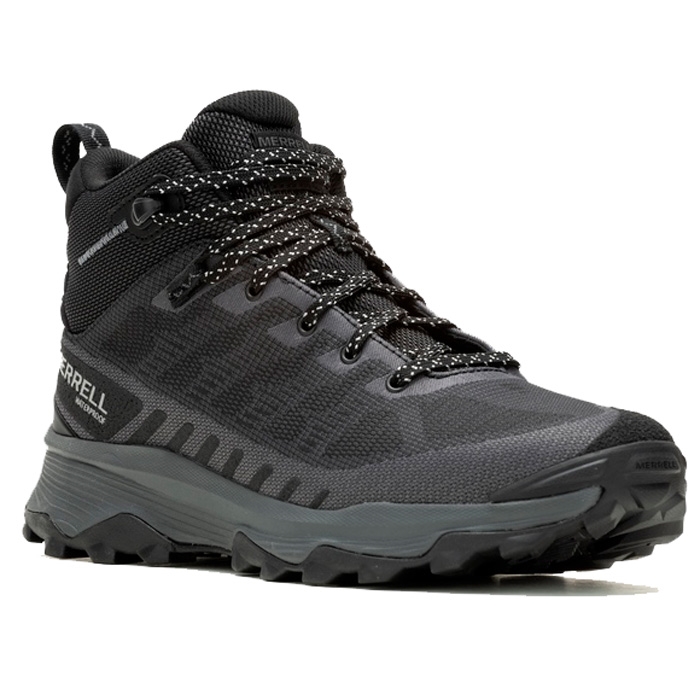 Merrell Speed Eco Mid WP Herre / Mænd, black-44 - Vandrestøvler