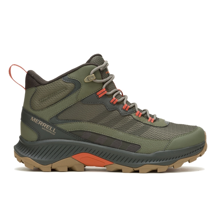 Merrell Speed Strike 2 Mid WP Herre / Mænd, Olive-44 - Vandrestøvler