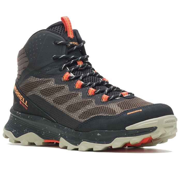 Merrell Speed Strike Mid GTX Herre / Mænd, Black/Boulder-43 - Vandresko
