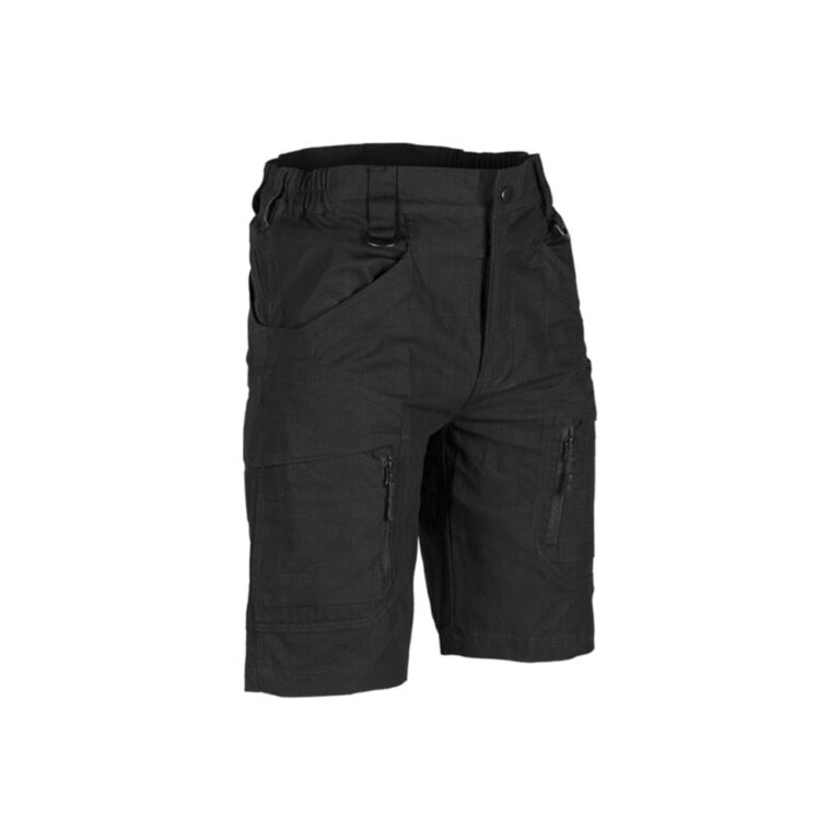 Mil-Tec Assault Shorts Ripstop Black Shorts til herre - XXXL