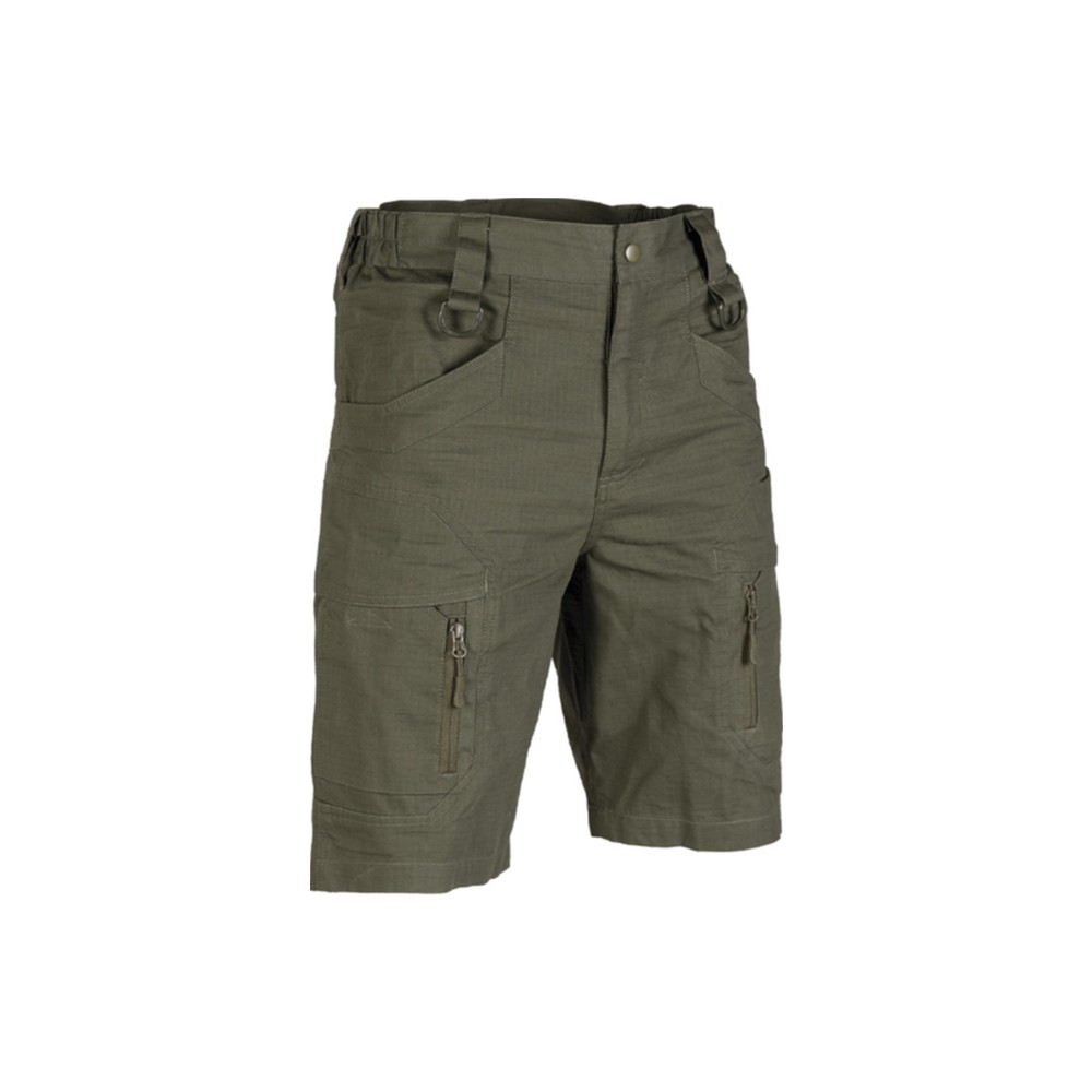 Mil-Tec Assault Shorts Ripstop OD Grønne cargo shorts - XXXL