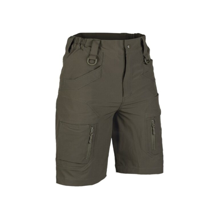 Mil-Tec Elastic Assault Shorts Ranger Green Elastiske shorts grøn - S
