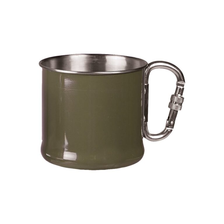 Mil-Tec Karabiner Cup 500 ml OD Kop med karabin